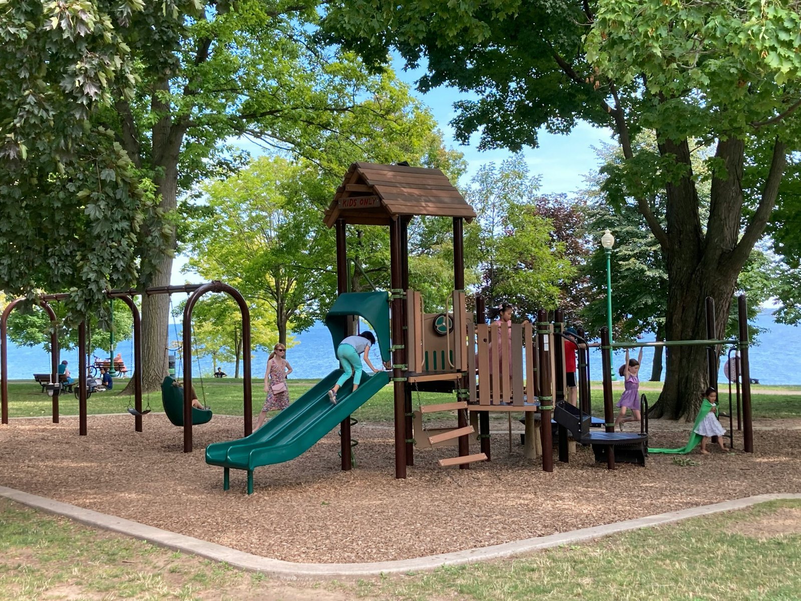 Children playing outdoors